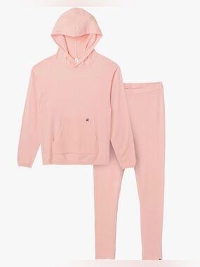 Modern Moments 2 Pc Waffle Textured Hoodie & Jogger Sweatpants Super Soft Small